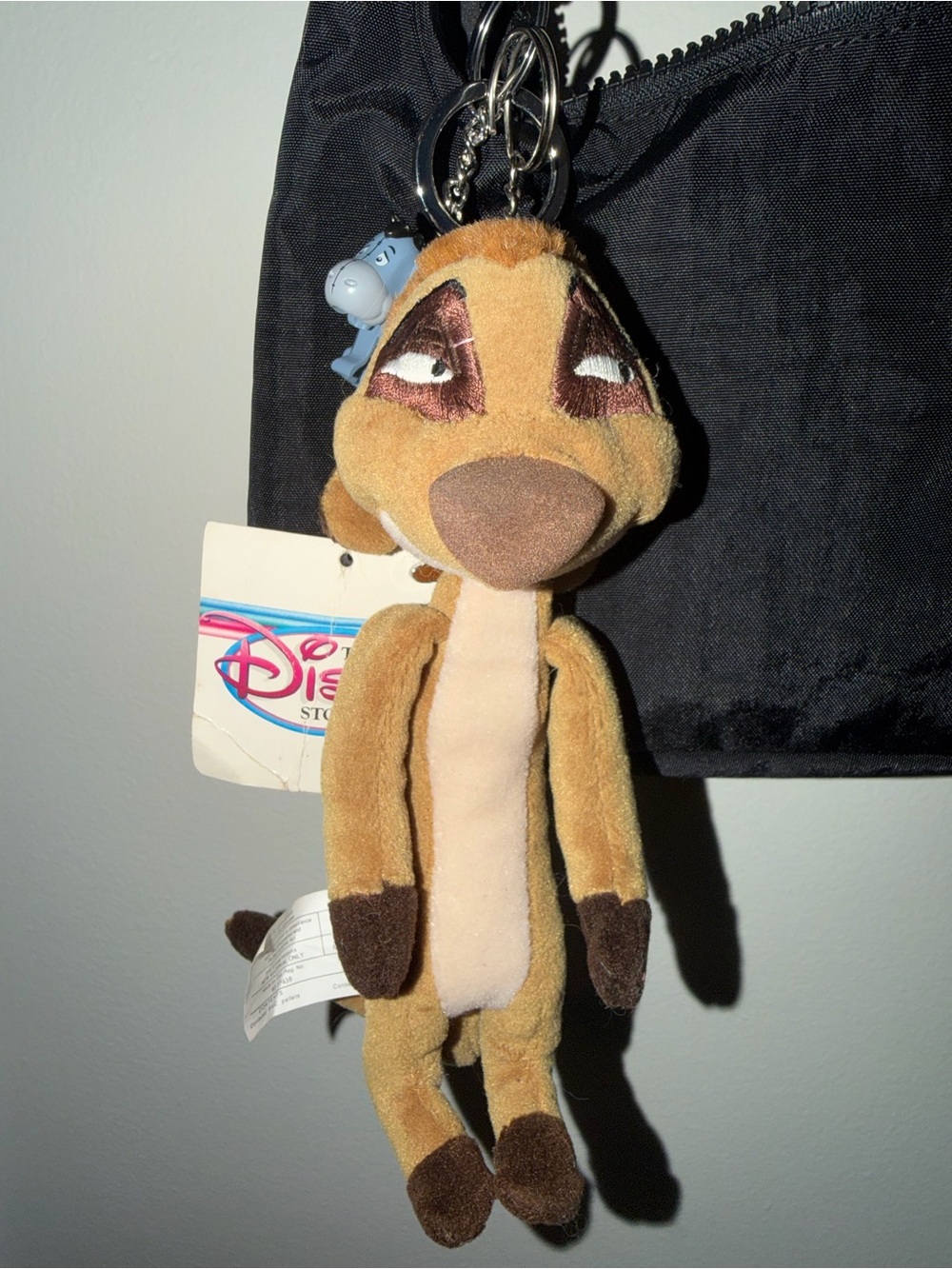 Disney Timon Plush Keychain - Tan & Brown